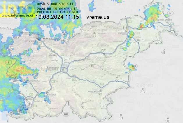 Radarska karta padavin