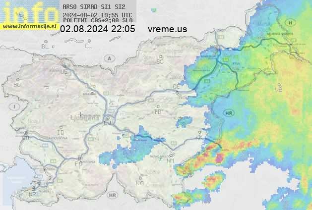 Radarska karta padavin