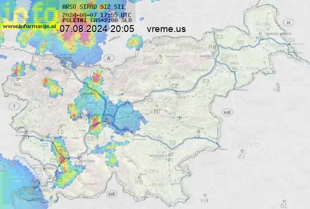 Radarska karta padavin