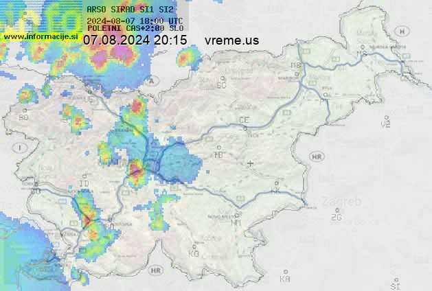 Radarska karta padavin