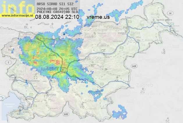 Radarska karta padavin