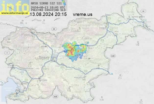 Radarska karta padavin