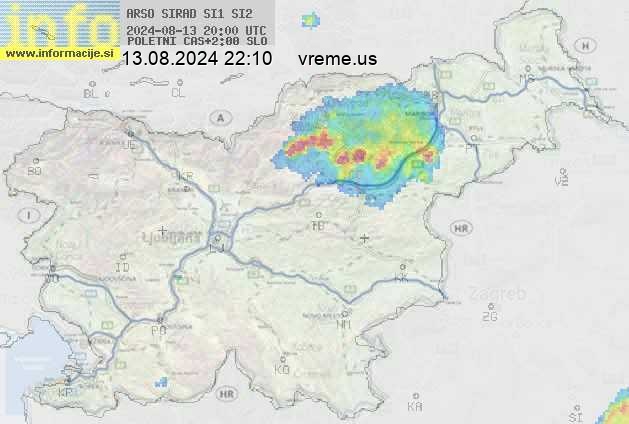 Radarska karta padavin