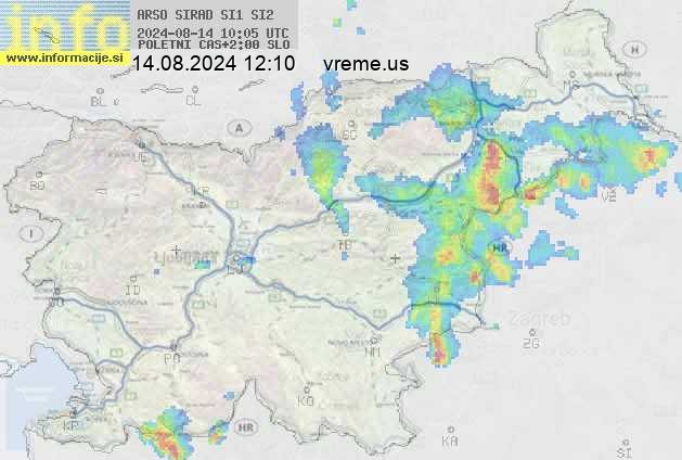 Radarska karta padavin