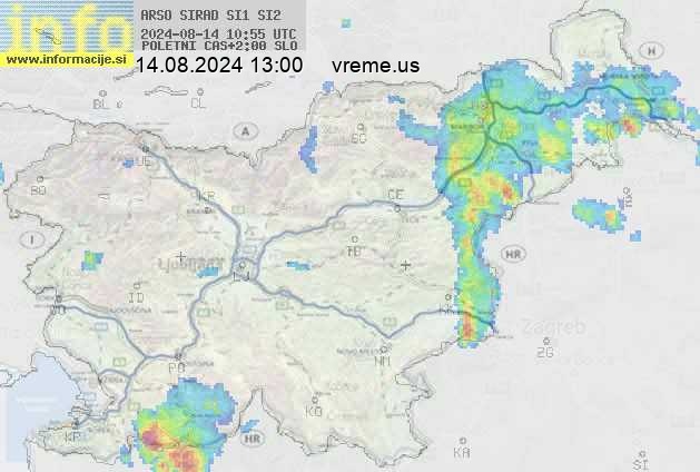 Radarska karta padavin