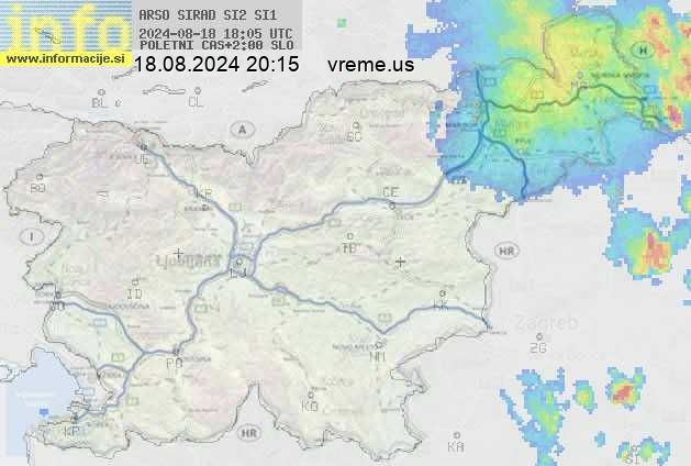 Radarska karta padavin