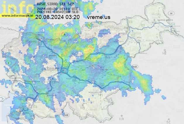 Radarska karta padavin