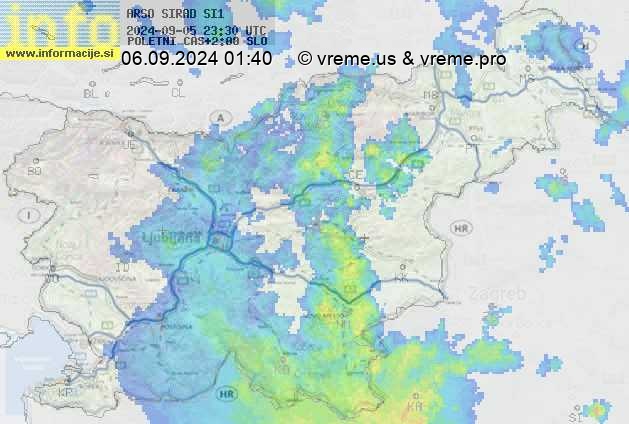 Radarska karta padavin