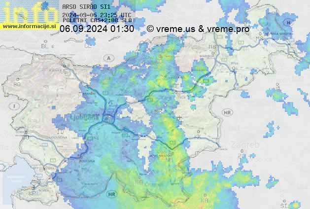 Radarska karta padavin