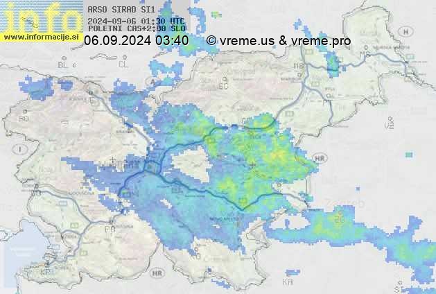 Radarska karta padavin