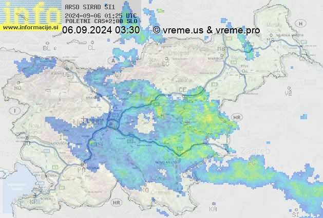 Radarska karta padavin