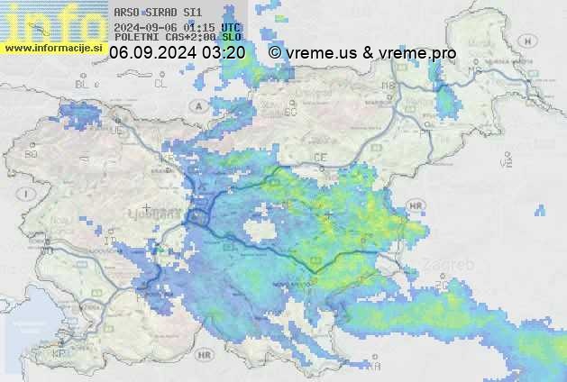 Radarska karta padavin