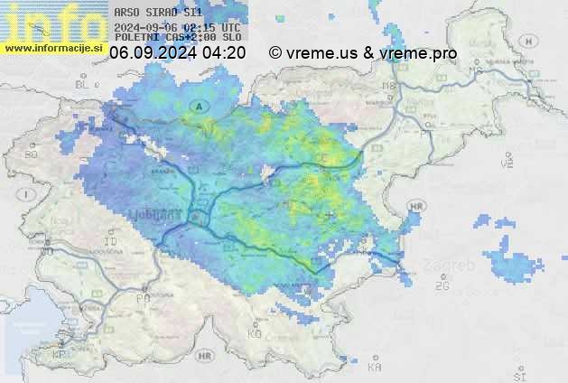 Radarska karta padavin