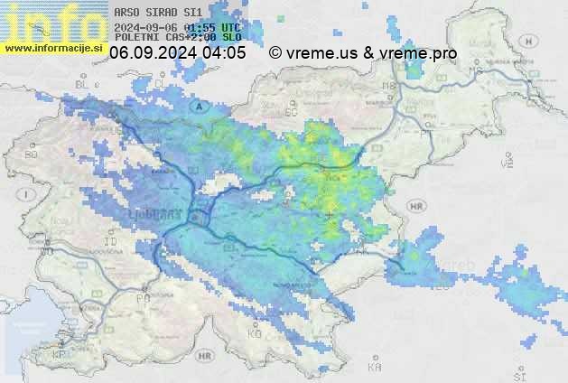 Radarska karta padavin