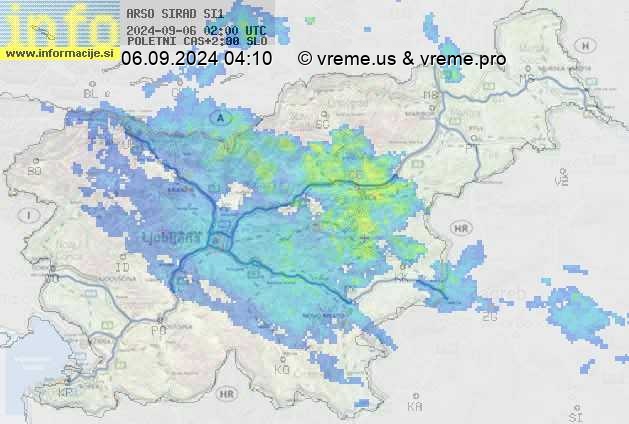 Radarska karta padavin