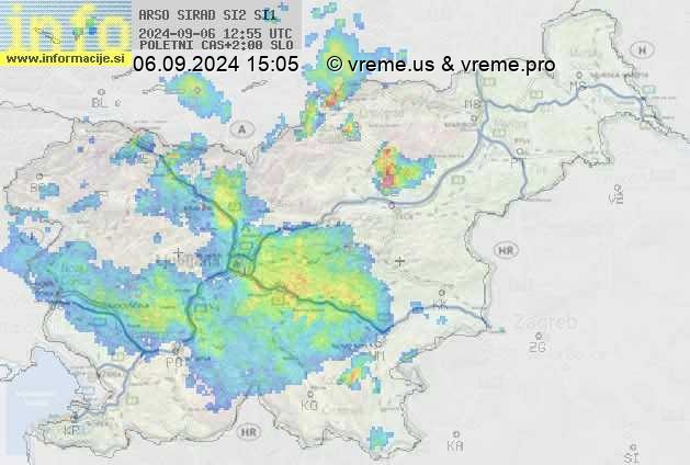 Radarska karta padavin