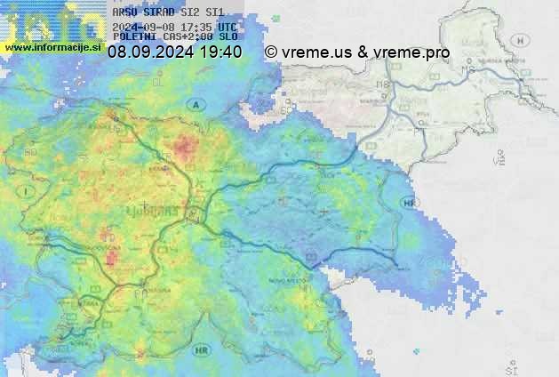 Radarska karta padavin