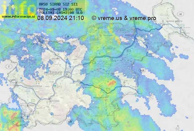 Radarska karta padavin