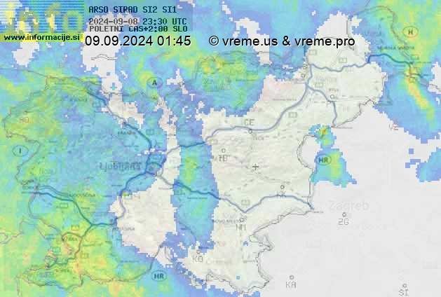 Radarska karta padavin