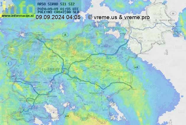 Radarska karta padavin