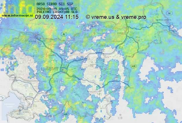 Radarska karta padavin