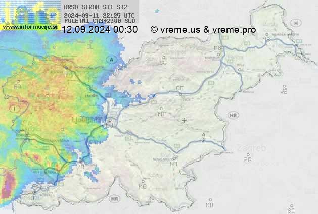 Radarska karta padavin