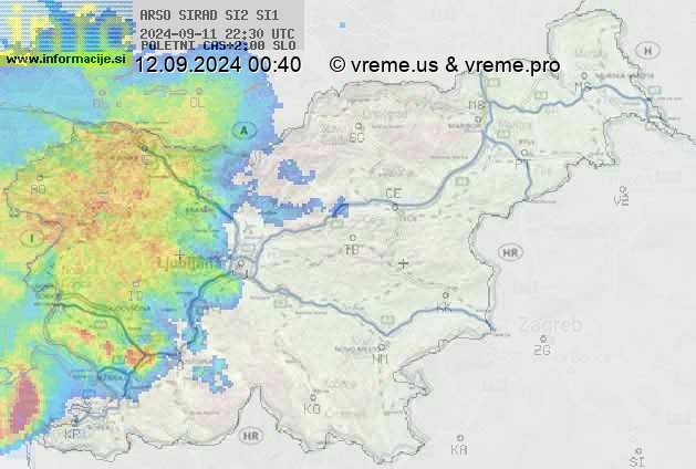 Radarska karta padavin