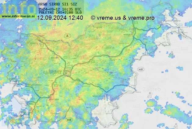 Radarska karta padavin