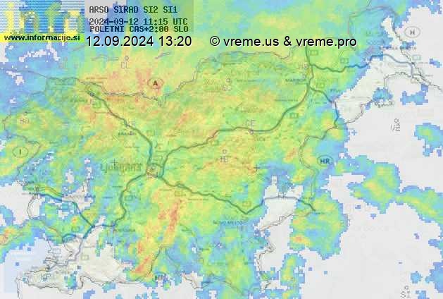 Radarska karta padavin