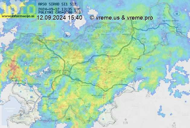 Radarska karta padavin