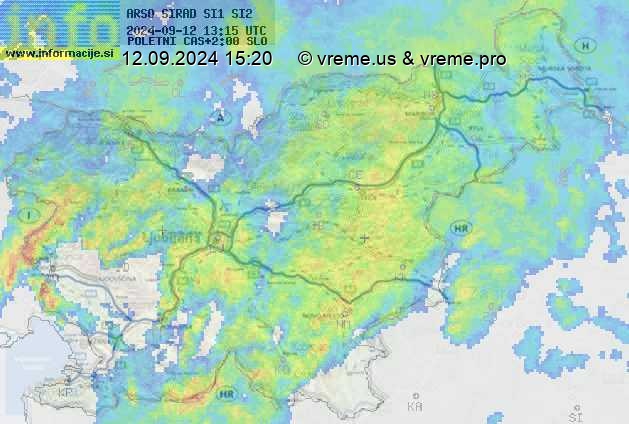 Radarska karta padavin