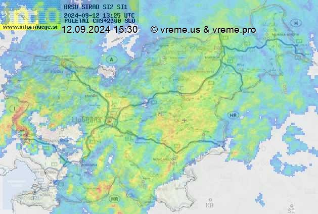 Radarska karta padavin