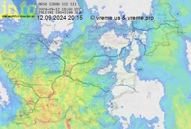 Radarska karta padavin