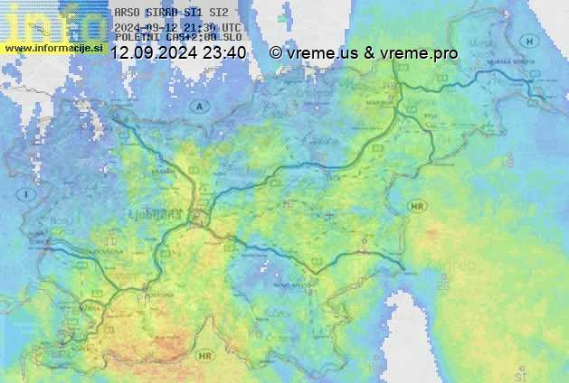 Radarska karta padavin