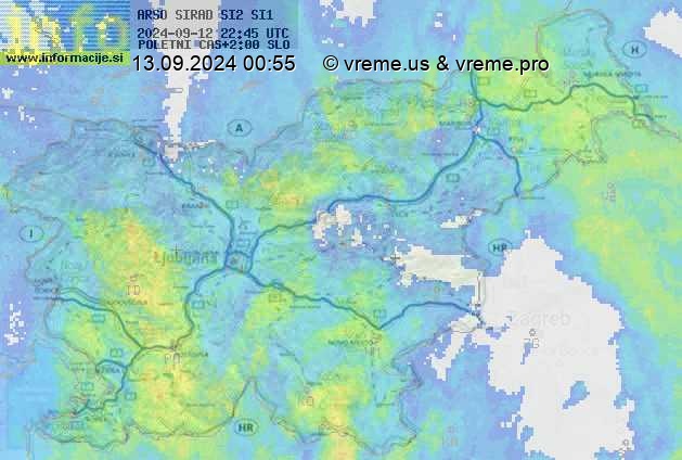 Radarska karta padavin