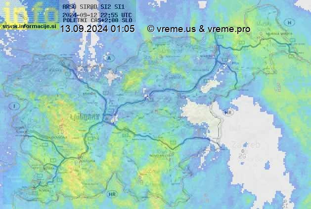 Radarska karta padavin