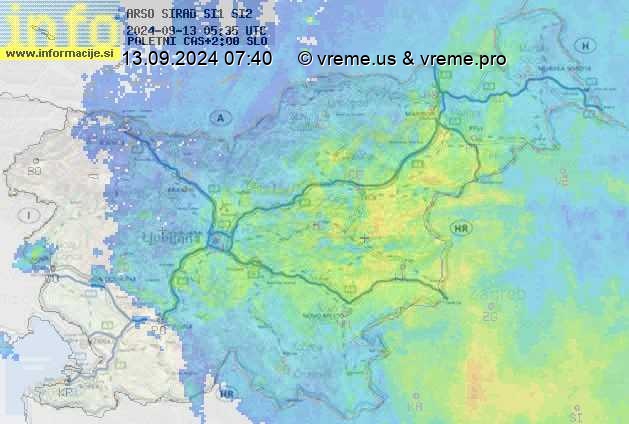 Radarska karta padavin