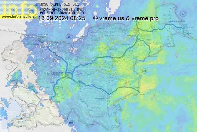 Radarska karta padavin