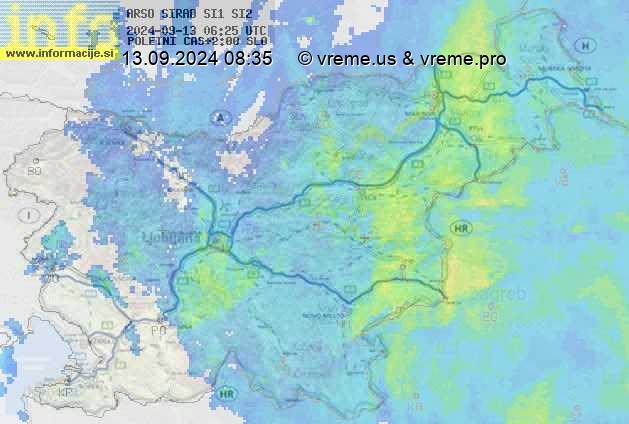 Radarska karta padavin