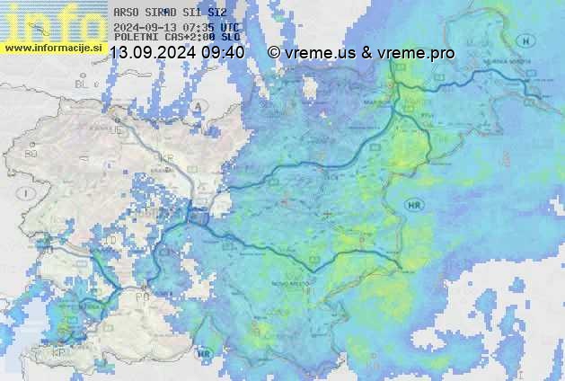 Radarska karta padavin