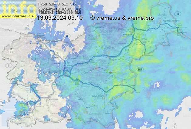 Radarska karta padavin