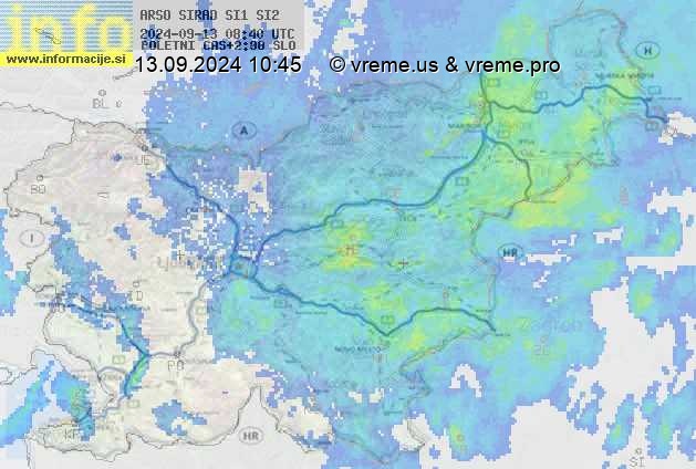 Radarska karta padavin