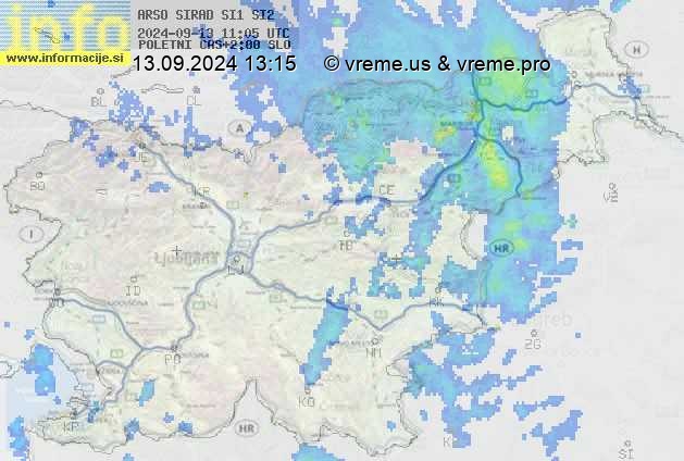 Radarska karta padavin