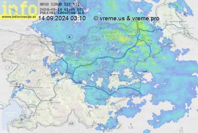 Radarska karta padavin