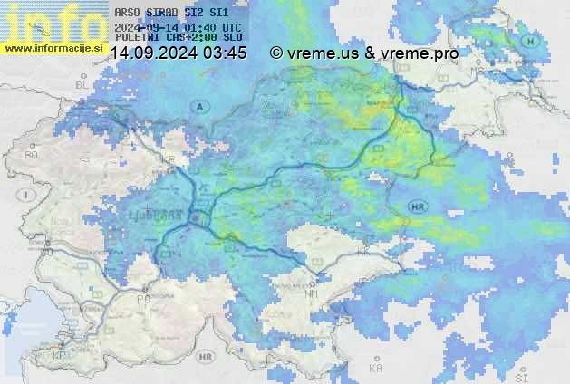 Radarska karta padavin