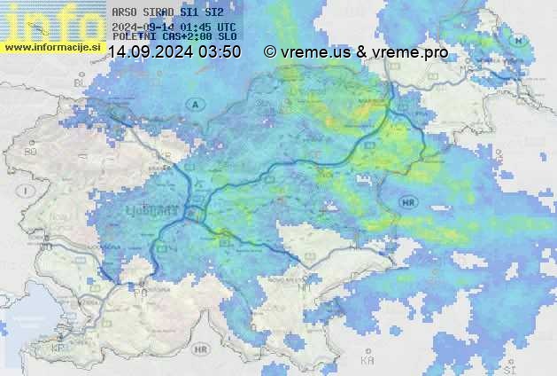 Radarska karta padavin