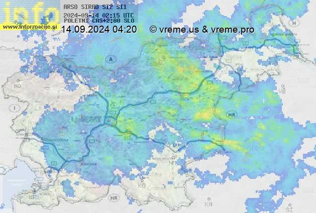 Radarska karta padavin