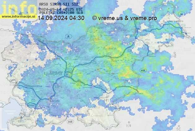 Radarska karta padavin