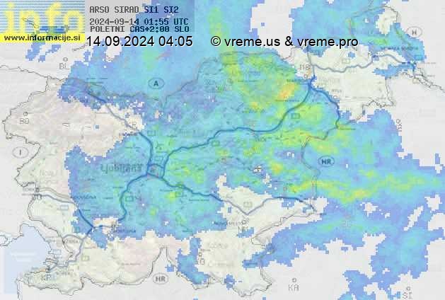 Radarska karta padavin