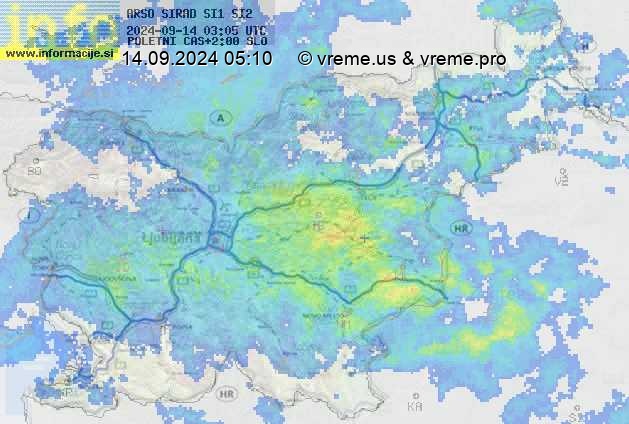 Radarska karta padavin